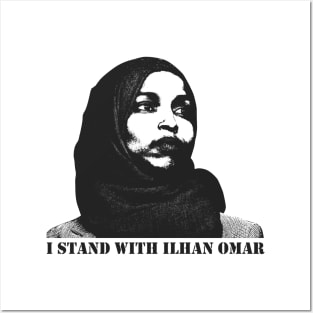 stand with ilhan omar Posters and Art